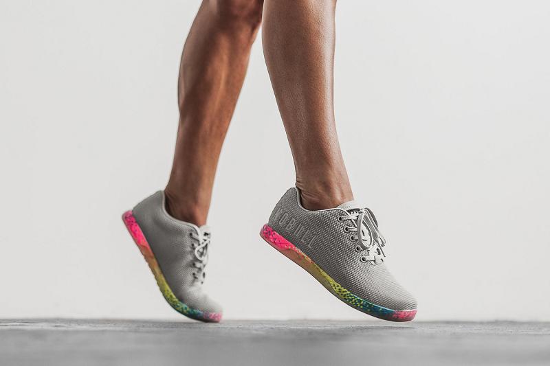 Grey Nobull Arctic Neon Glitch Women's Trainers | CA G1829S